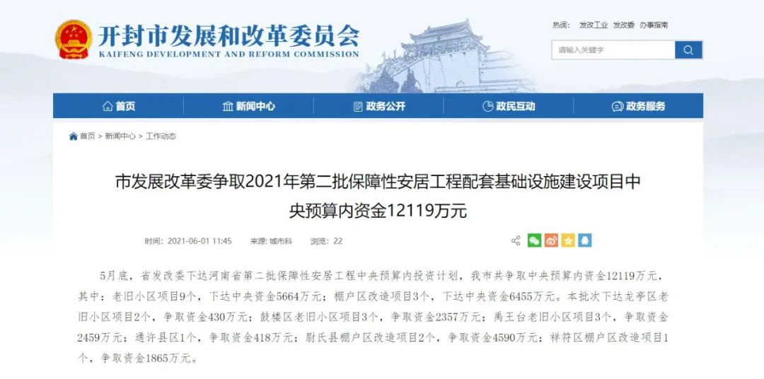 開封老舊小區(qū)改造配套基礎設施建設中央預算內(nèi)資金萬元(圖1)